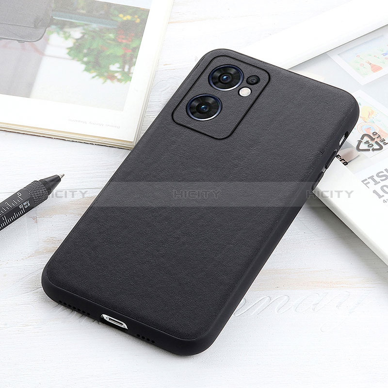 Custodia Lusso Pelle Cover B01H per OnePlus Nord CE 2 5G Nero