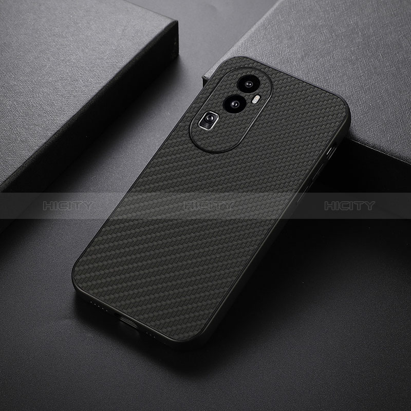 Custodia Lusso Pelle Cover B01H per Oppo Reno10 Pro+ Plus 5G Nero