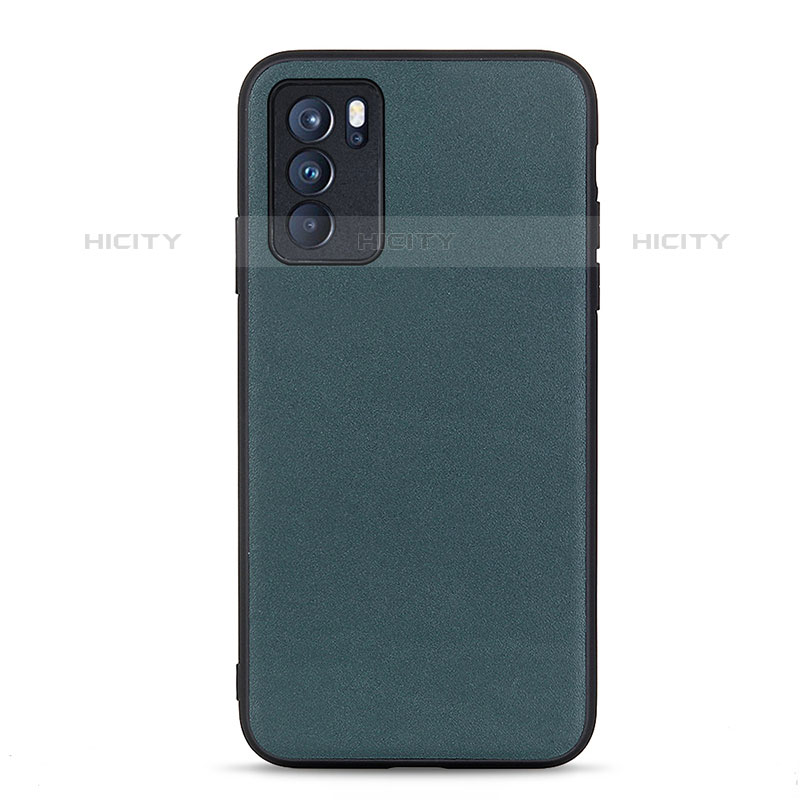 Custodia Lusso Pelle Cover B01H per Oppo Reno6 Pro 5G India