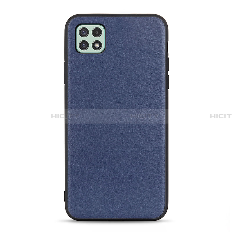 Custodia Lusso Pelle Cover B01H per Samsung Galaxy A22 5G Blu