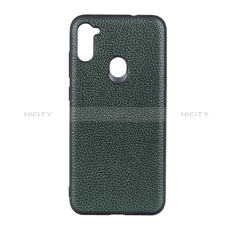 Custodia Lusso Pelle Cover B01H per Samsung Galaxy M11 Verde