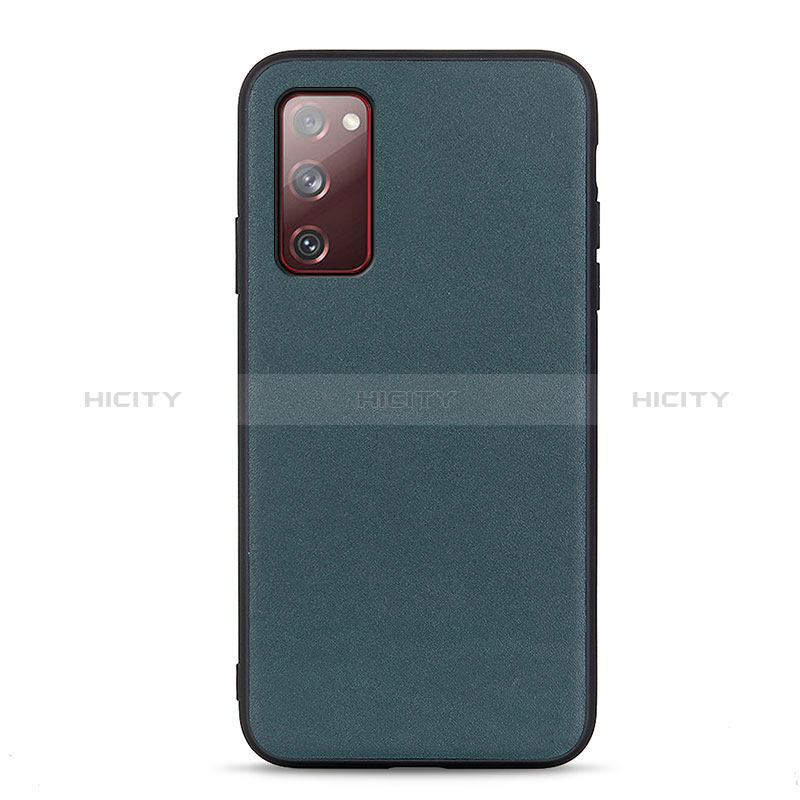 Custodia Lusso Pelle Cover B01H per Samsung Galaxy S20 FE (2022) 5G Verde