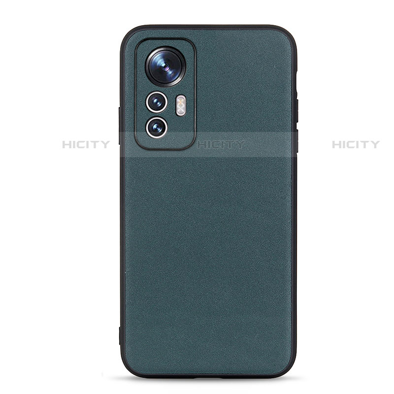 Custodia Lusso Pelle Cover B01H per Xiaomi Mi 12 Pro 5G Verde