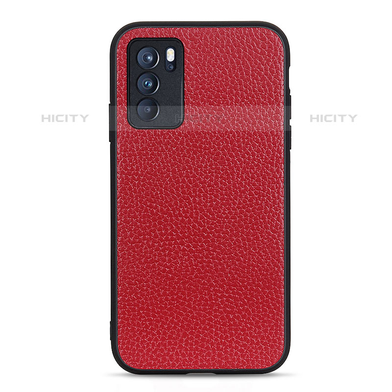 Custodia Lusso Pelle Cover B02H per Oppo Reno6 Pro 5G India