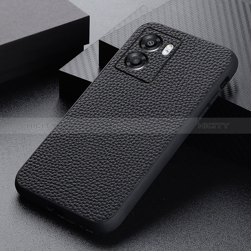 Custodia Lusso Pelle Cover B02H per Realme Q5i 5G Nero