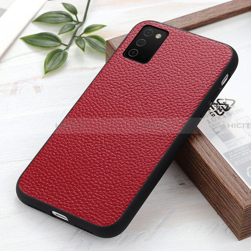 Custodia Lusso Pelle Cover B02H per Samsung Galaxy F02S SM-E025F Rosso