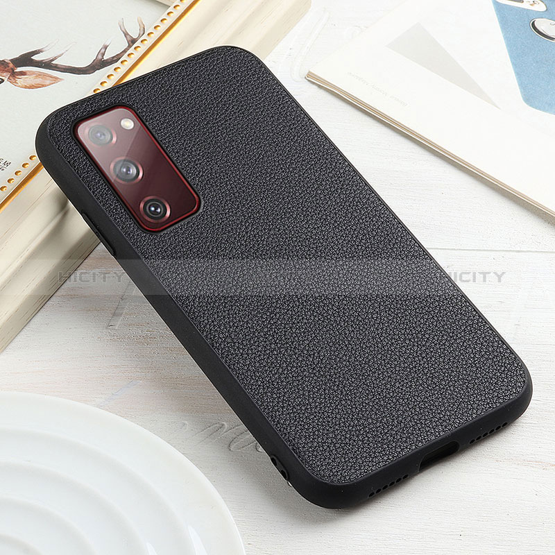 Custodia Lusso Pelle Cover B02H per Samsung Galaxy S20 Lite 5G Nero