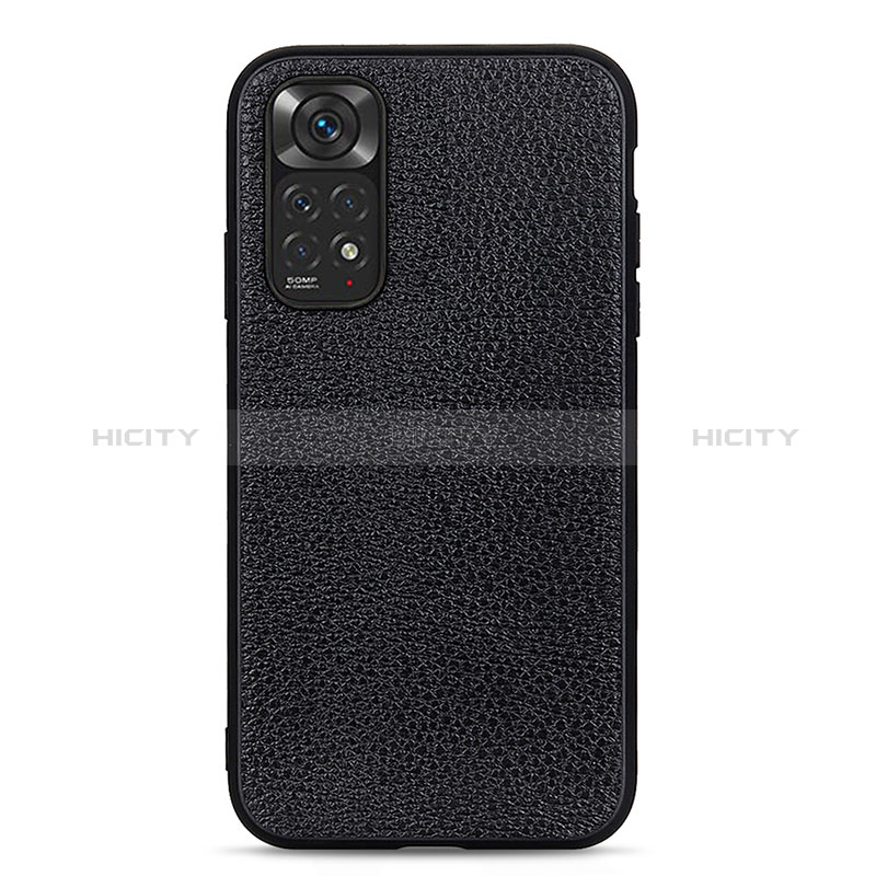 Custodia Lusso Pelle Cover B02H per Xiaomi Redmi Note 11S 4G Nero