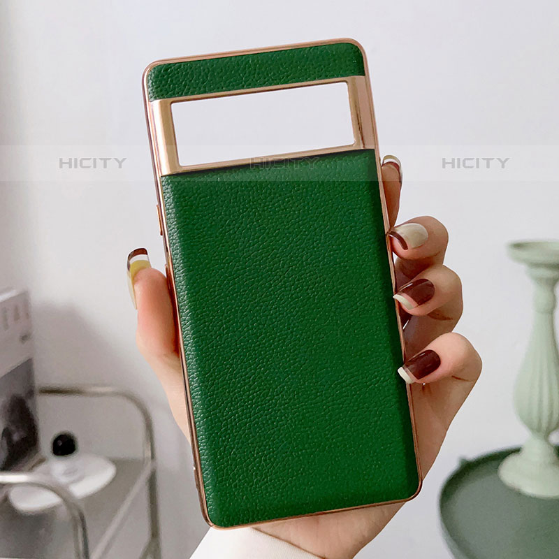 Custodia Lusso Pelle Cover B03H per Google Pixel 6a 5G Verde