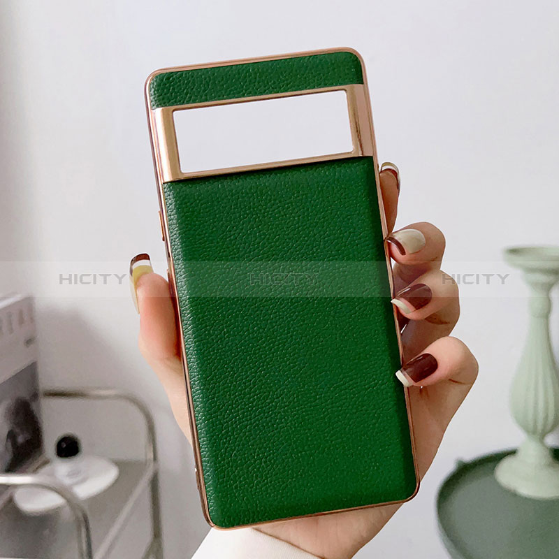 Custodia Lusso Pelle Cover B03H per Google Pixel 7 5G Verde