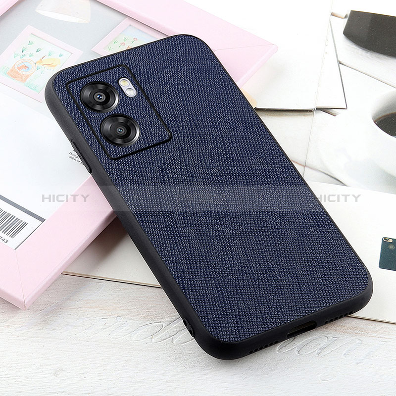 Custodia Lusso Pelle Cover B03H per Realme Q5i 5G Blu