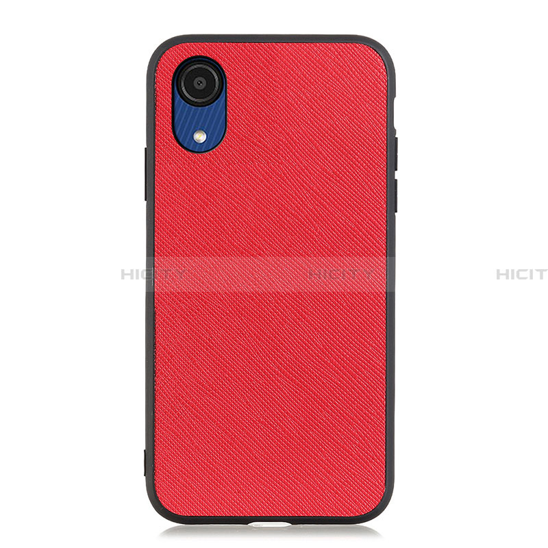 Custodia Lusso Pelle Cover B03H per Samsung Galaxy A03 Core Rosso