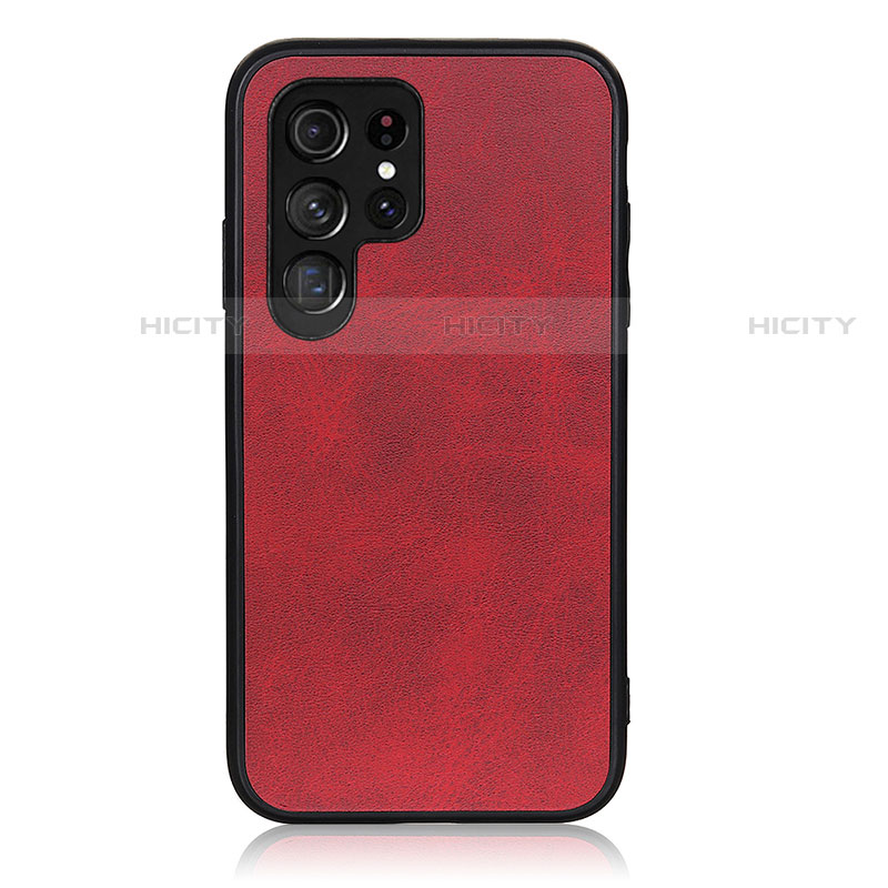 Custodia Lusso Pelle Cover B03H per Samsung Galaxy S23 Ultra 5G Rosso