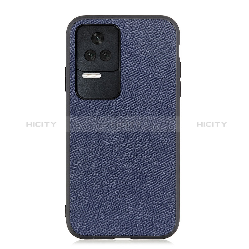 Custodia Lusso Pelle Cover B03H per Xiaomi Redmi K50 5G Blu