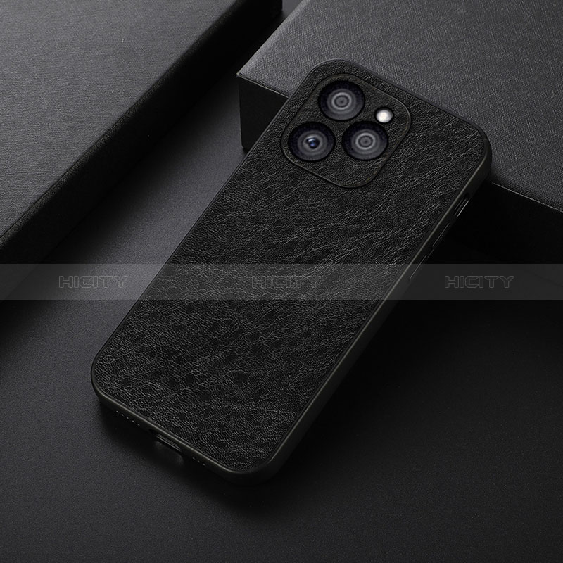 Custodia Lusso Pelle Cover B05H per Huawei Honor 60 SE 5G Nero