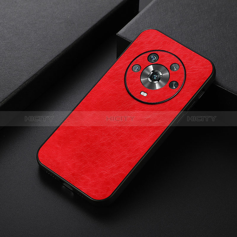 Custodia Lusso Pelle Cover B05H per Huawei Honor Magic4 5G Rosso