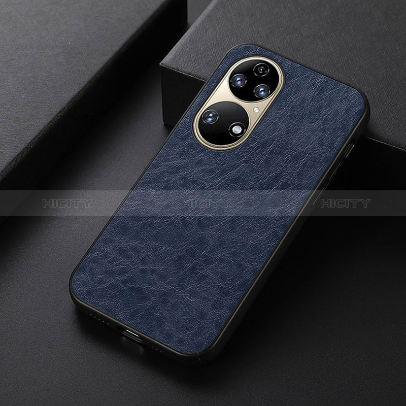 Custodia Lusso Pelle Cover B05H per Huawei P50 Pro