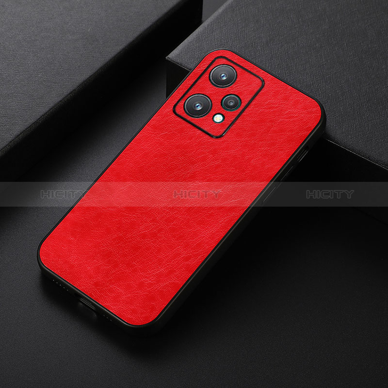 Custodia Lusso Pelle Cover B05H per Realme 9 5G Rosso