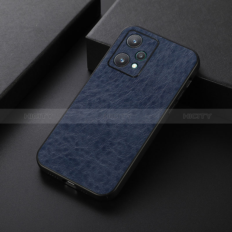 Custodia Lusso Pelle Cover B05H per Realme 9 Pro 5G Blu