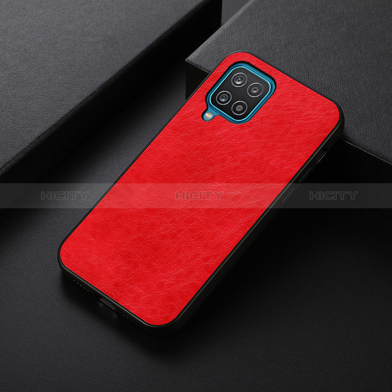 Custodia Lusso Pelle Cover B05H per Samsung Galaxy M12 Rosso