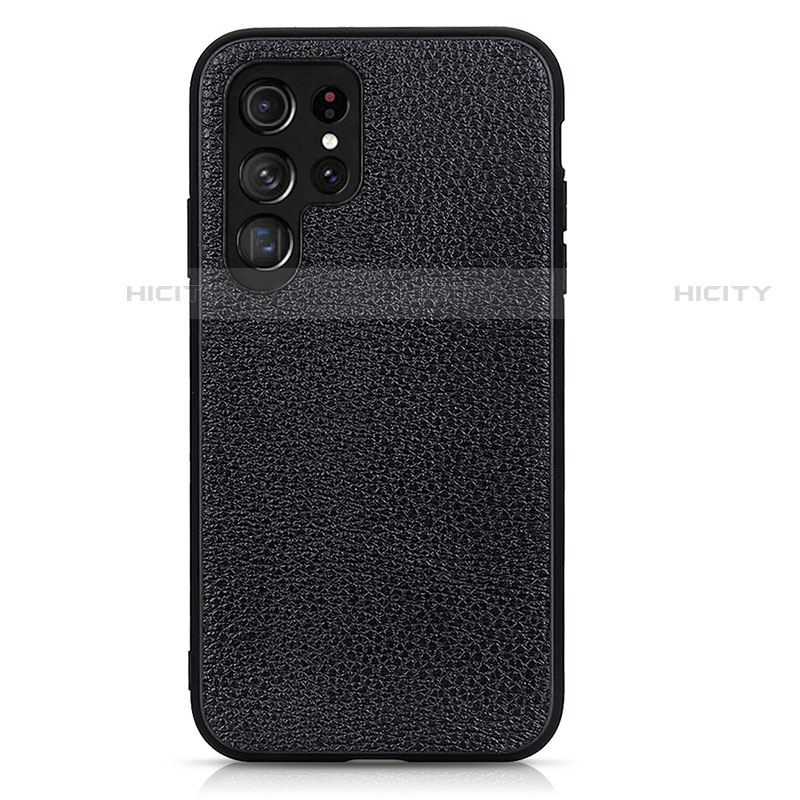 Custodia Lusso Pelle Cover B05H per Samsung Galaxy S21 Ultra 5G Nero