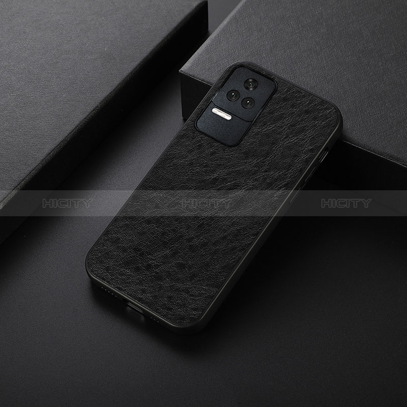 Custodia Lusso Pelle Cover B05H per Xiaomi Poco F4 5G Nero