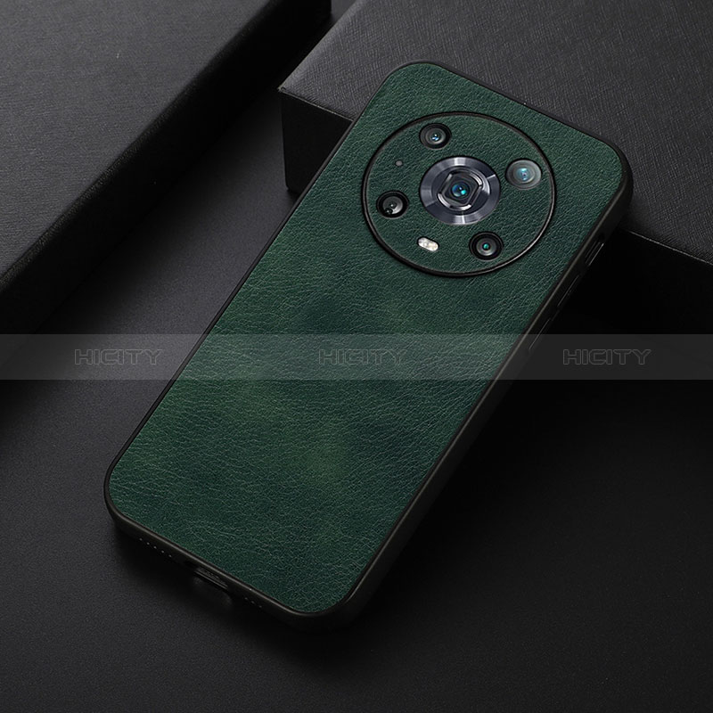 Custodia Lusso Pelle Cover B06H per Huawei Honor Magic4 Pro 5G Verde