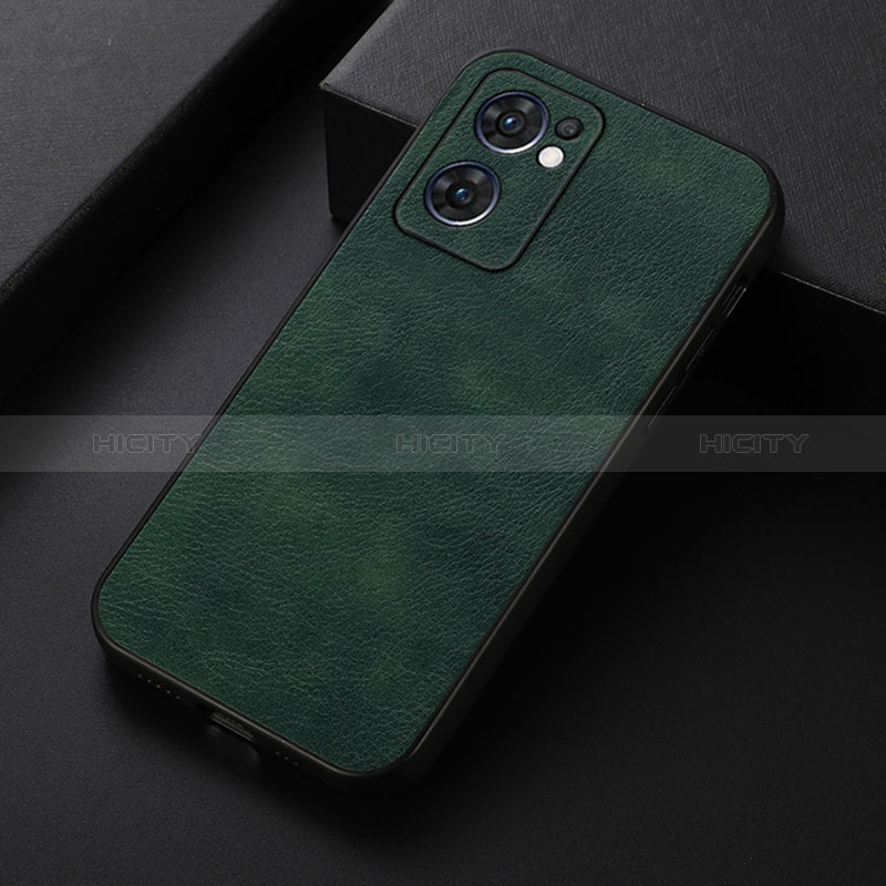 Custodia Lusso Pelle Cover B06H per OnePlus Nord CE 2 5G Verde