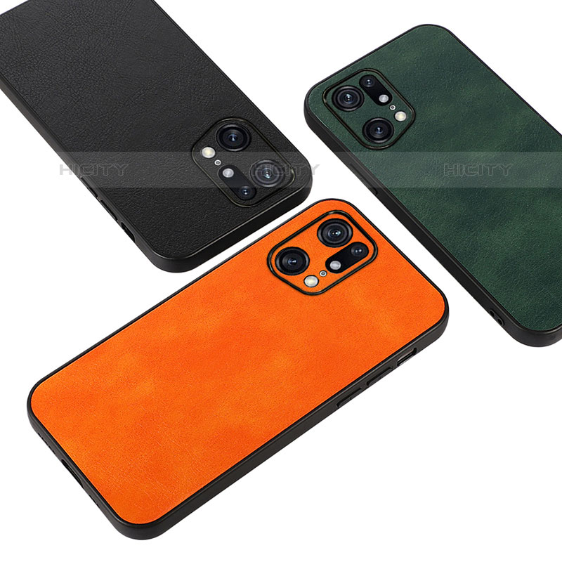 Custodia Lusso Pelle Cover B06H per Oppo Find X5 Pro 5G