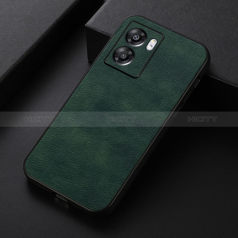 Custodia Lusso Pelle Cover B06H per Oppo K10 5G India Verde