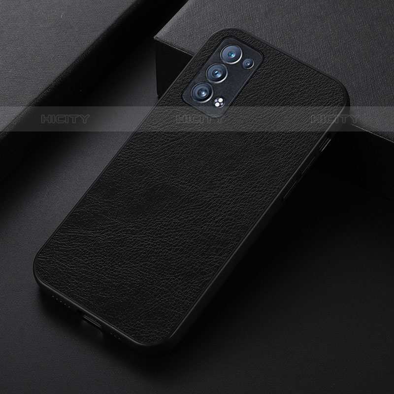 Custodia Lusso Pelle Cover B06H per Oppo Reno6 Pro 5G Nero