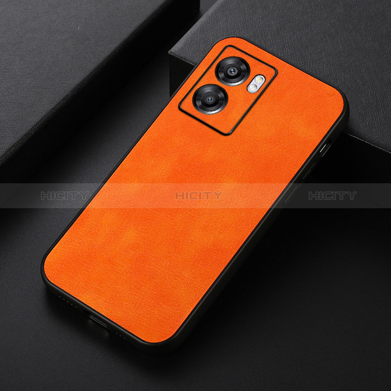 Custodia Lusso Pelle Cover B06H per Realme V23 5G Arancione