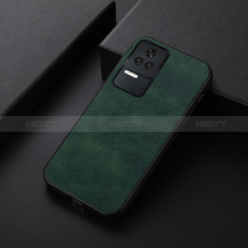 Custodia Lusso Pelle Cover B06H per Xiaomi Poco F4 5G Verde