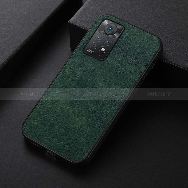 Custodia Lusso Pelle Cover B06H per Xiaomi Redmi Note 11 Pro 4G Verde