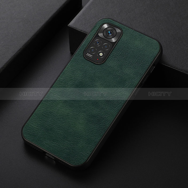 Custodia Lusso Pelle Cover B06H per Xiaomi Redmi Note 11S 4G Verde