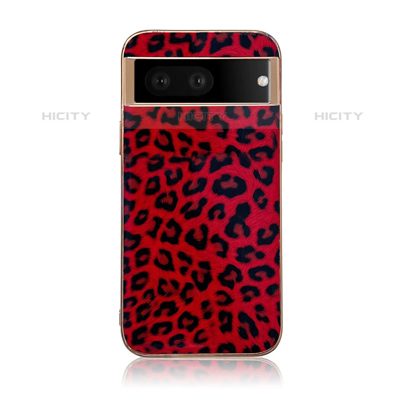 Custodia Lusso Pelle Cover B07H per Google Pixel 6a 5G Rosso