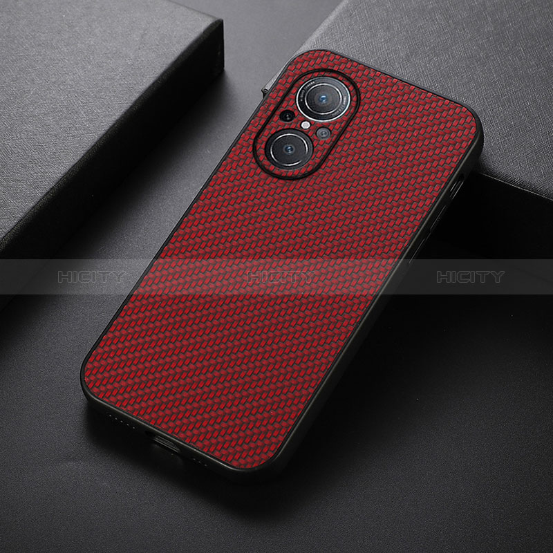 Custodia Lusso Pelle Cover B07H per Huawei Honor 50 SE 5G Rosso