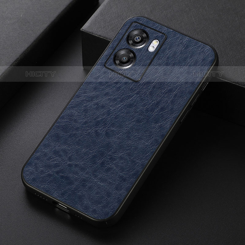 Custodia Lusso Pelle Cover B07H per OnePlus Nord N300 5G Blu