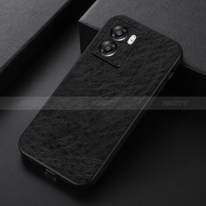 Custodia Lusso Pelle Cover B07H per Oppo A56S 5G Nero