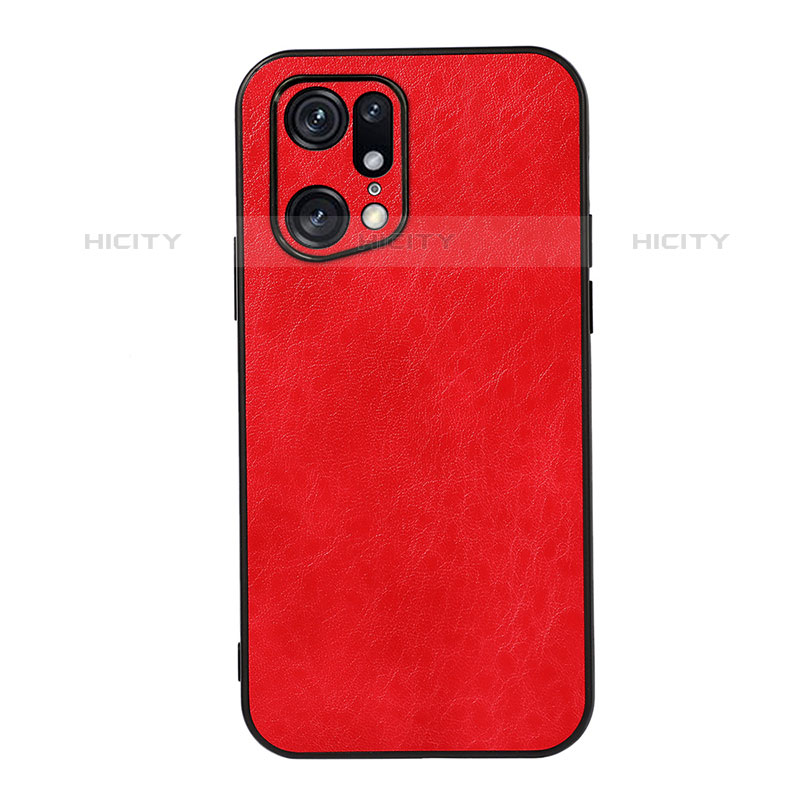 Custodia Lusso Pelle Cover B07H per Oppo Find X5 Pro 5G