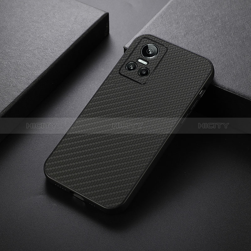 Custodia Lusso Pelle Cover B07H per Realme GT Neo3 5G Nero