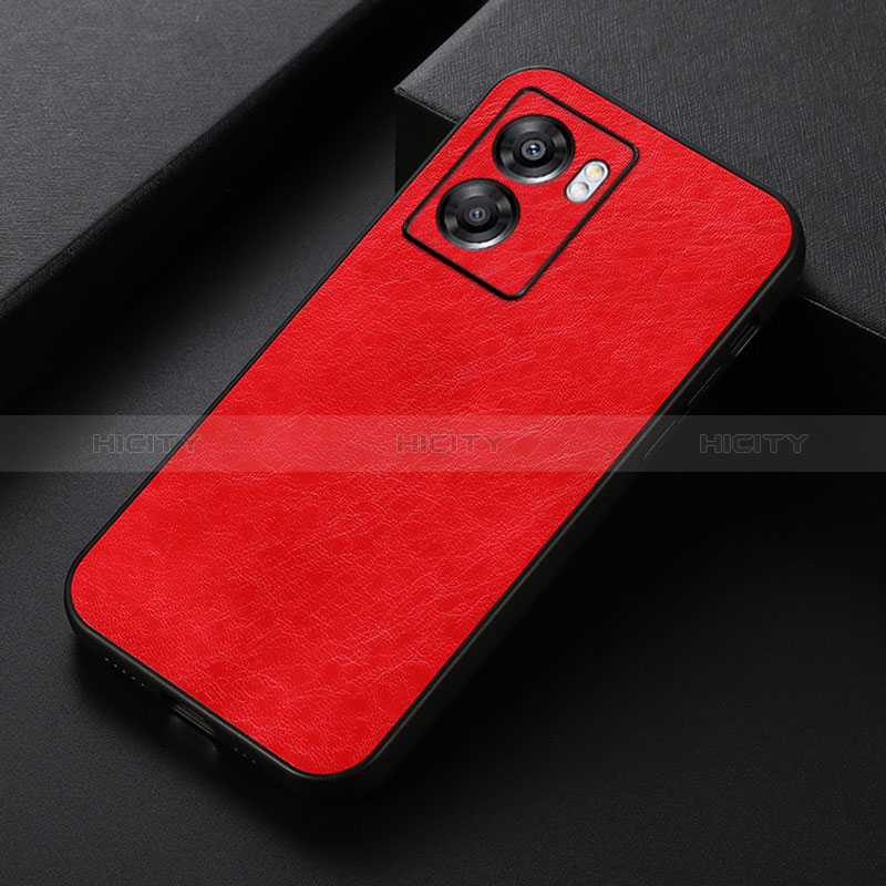 Custodia Lusso Pelle Cover B07H per Realme Q5i 5G Rosso