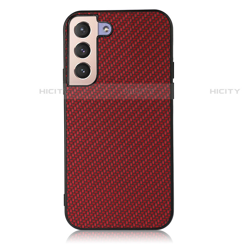 Custodia Lusso Pelle Cover B07H per Samsung Galaxy S21 FE 5G Rosso