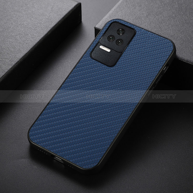 Custodia Lusso Pelle Cover B07H per Xiaomi Poco F4 5G Blu