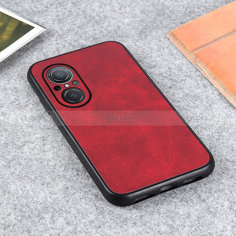 Custodia Lusso Pelle Cover B08H per Huawei Honor 50 SE 5G Rosso