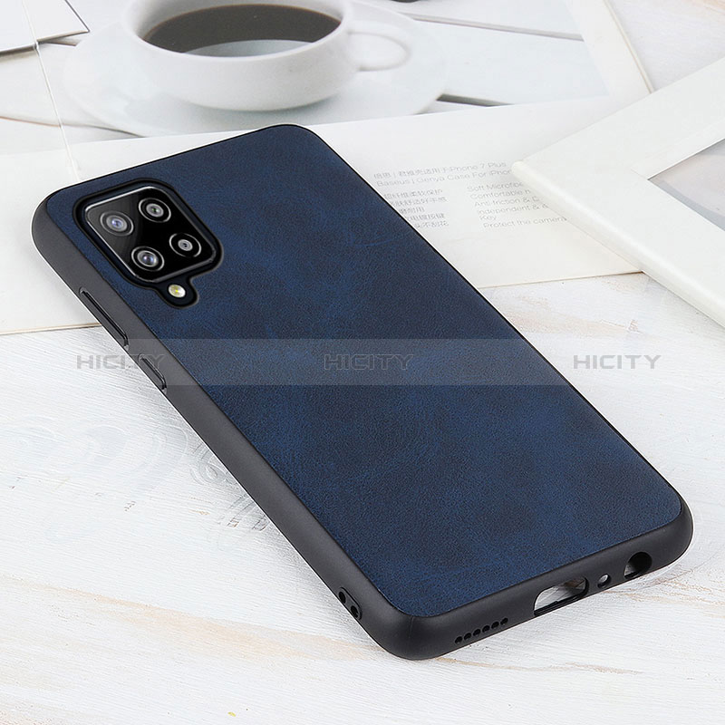 Custodia Lusso Pelle Cover B08H per Samsung Galaxy A42 5G Blu