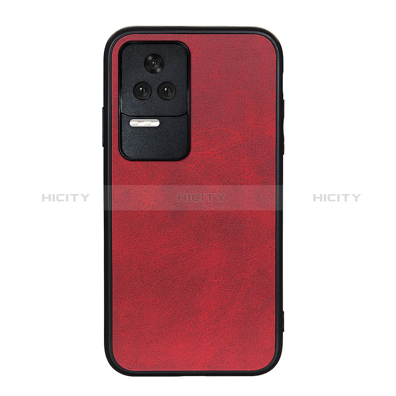 Custodia Lusso Pelle Cover B08H per Xiaomi Poco F4 5G Rosso