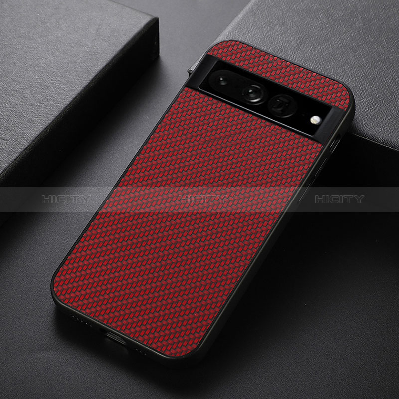 Custodia Lusso Pelle Cover B09H per Google Pixel 7 Pro 5G Rosso