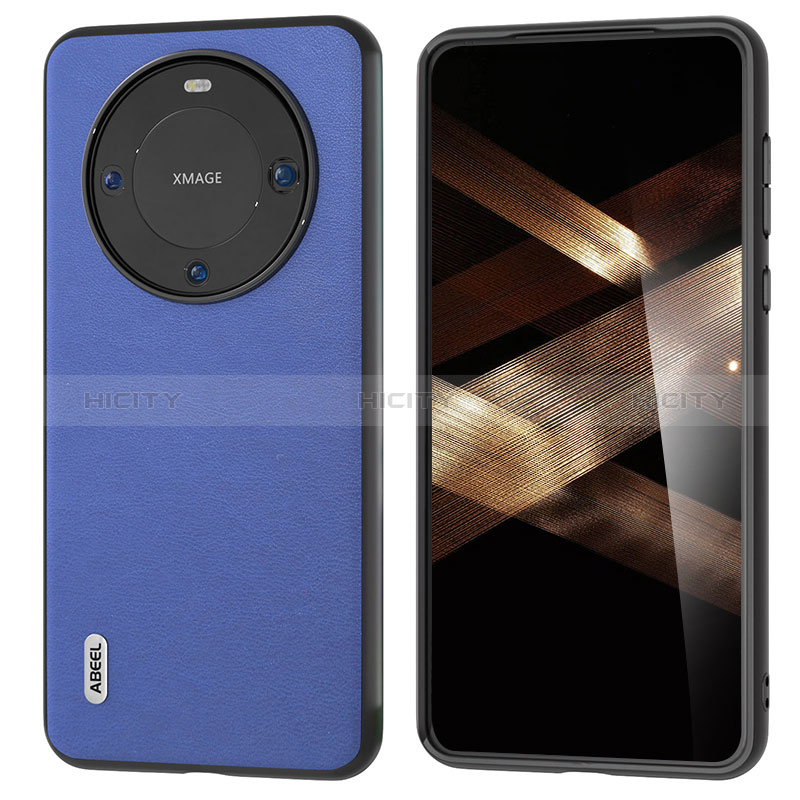 Custodia Lusso Pelle Cover BH1 per Huawei Mate 60 Pro+ Plus Blu Notte