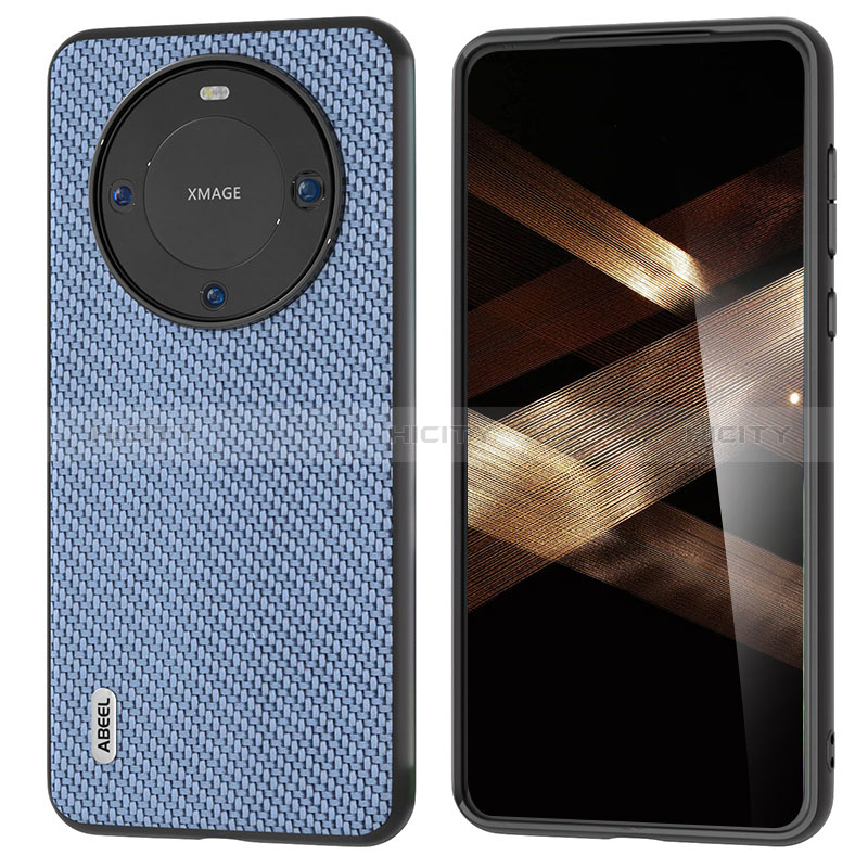 Custodia Lusso Pelle Cover BH3 per Huawei Mate 60 Pro Blu